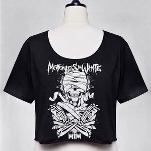 Reworked Motionless In White
Cropped Band Tee (Custom Size L)